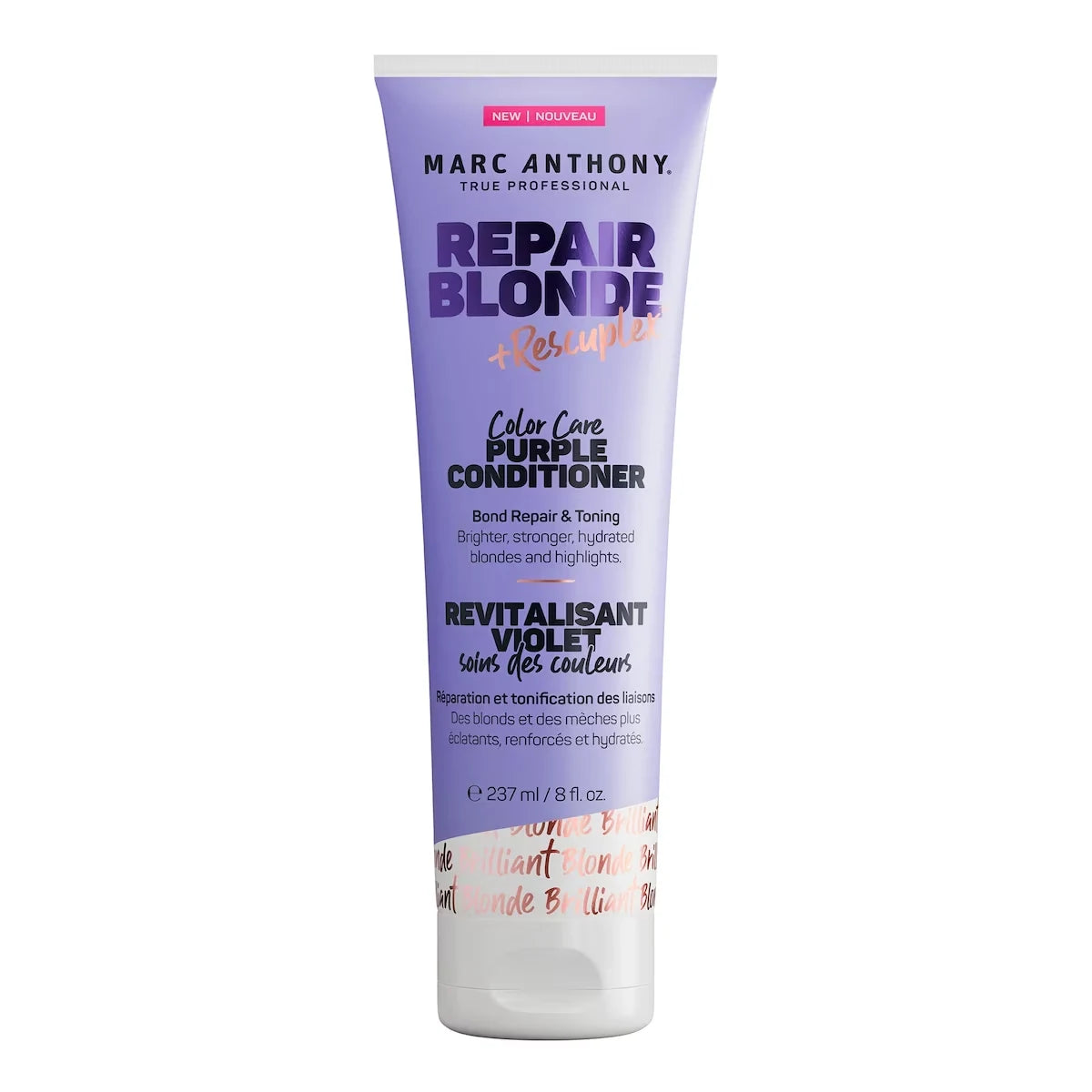 Marc Anthony Purple Conditioner, Repair Blonde Rescueplex Color Care - Neutralizes Brassy Tones and Repairs Bonds, 8oz front package