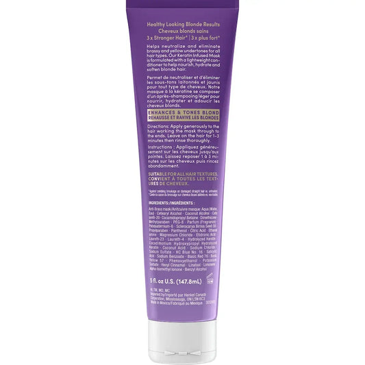 Schwarzkopf Keratin Blonde Anti Brass Purple Mask, 1 Application product detail