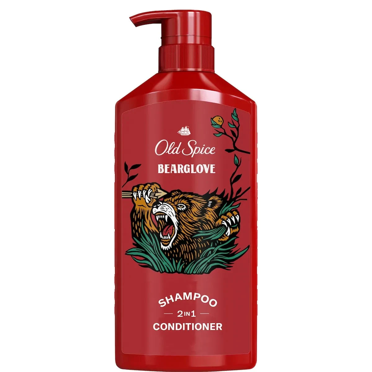 Old Spice Bearglove 2in1 Shampoo & Conditioner for Men, Healthier, Fuller, More Moisturized Looking Hair product package