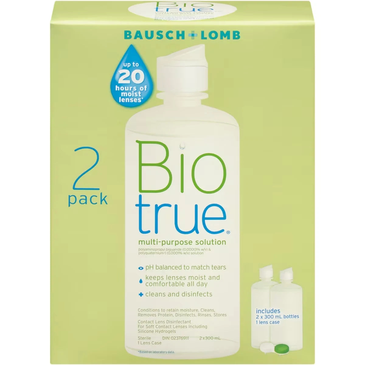 Biotrue Multi-Purpose Solution Twin Pack 600 mL front package