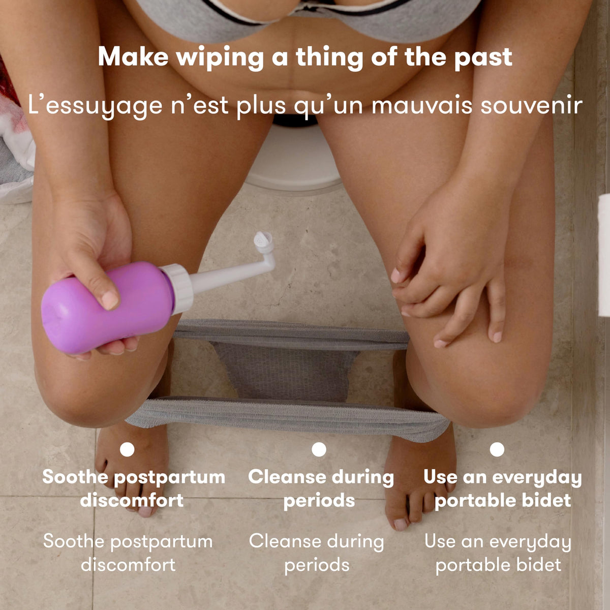 Frida Mom Bouteille Périnée Post-Accouchement, Bidet Portable Pour Soin et Récupération du Périnée Après l'Accouchement, La Douchette Intime Originale Fridababy