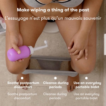 Frida Mom Bouteille Périnée Post-Accouchement, Bidet Portable Pour Soin et Récupération du Périnée Après l'Accouchement, La Douchette Intime Originale Fridababy