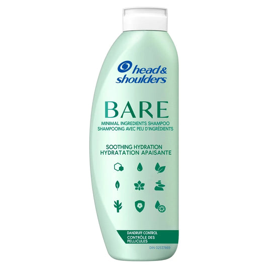 Head & Shoulders BARE Soothing Hydration Dandruff Shampoo, Anti-Dandruff front package