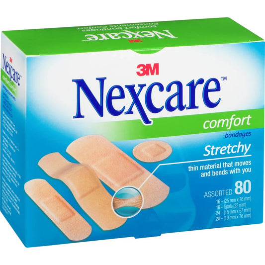 Nexcare Ultra Stretch Bandages, Ast. Sizes, 80 pk 80 pack product detail