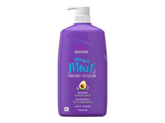 Aussie Miracle Moist with Avocado & Jojoba Oil, Paraben Free Conditioner, 778 mL product detail