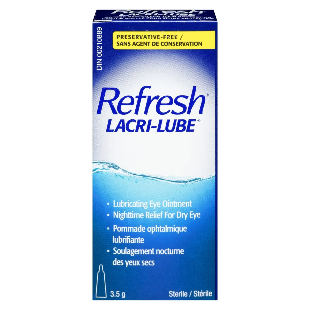 Refresh Lacri-Lube Lubricating Ophthalmic Ointment front package