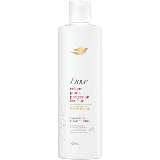 Dove Colour Protect Shampoo for Colour Treated Hair, with Liquid Bio-Protein Care, 355 ML front package