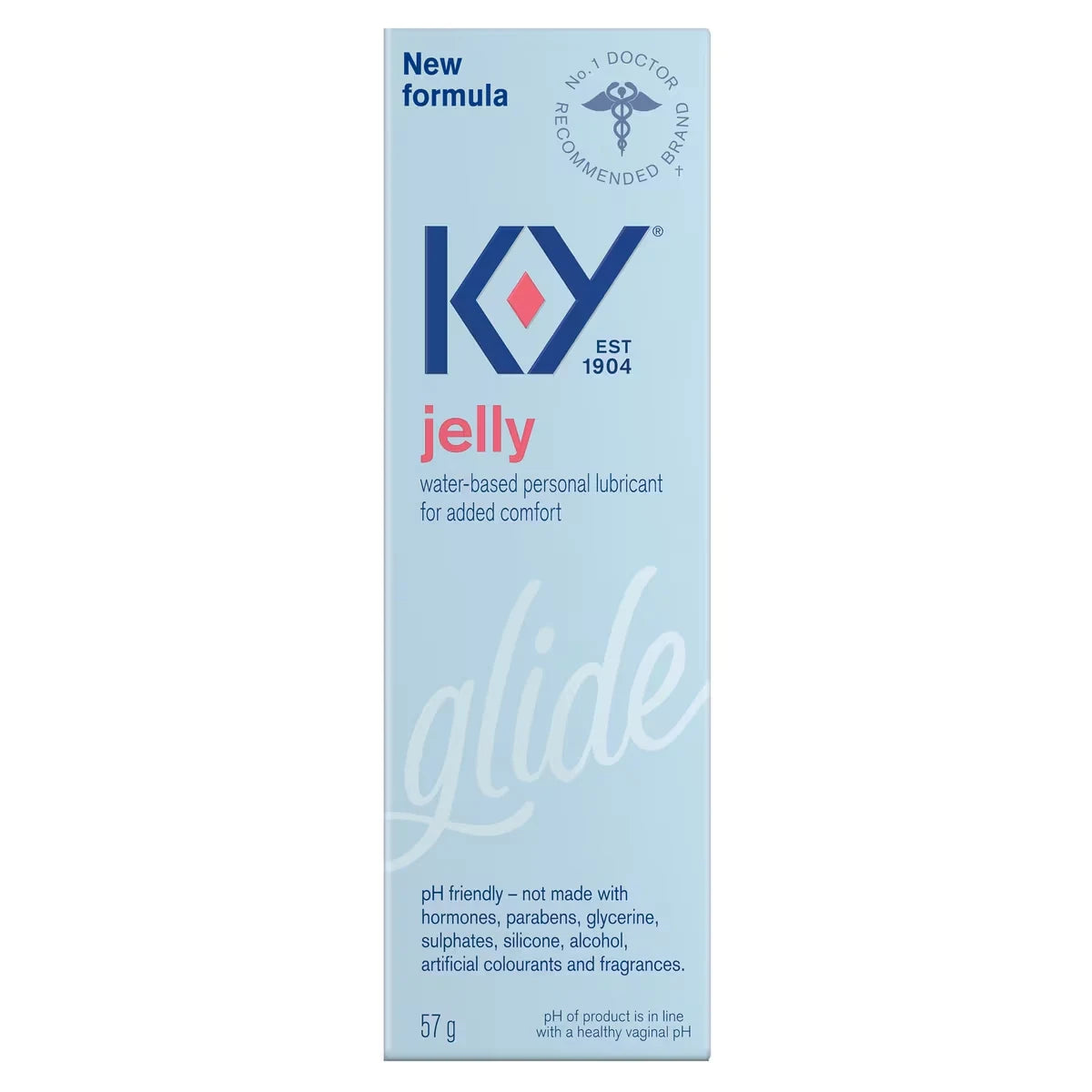 K-Y Jelly Water Based Personal Lubricant front package