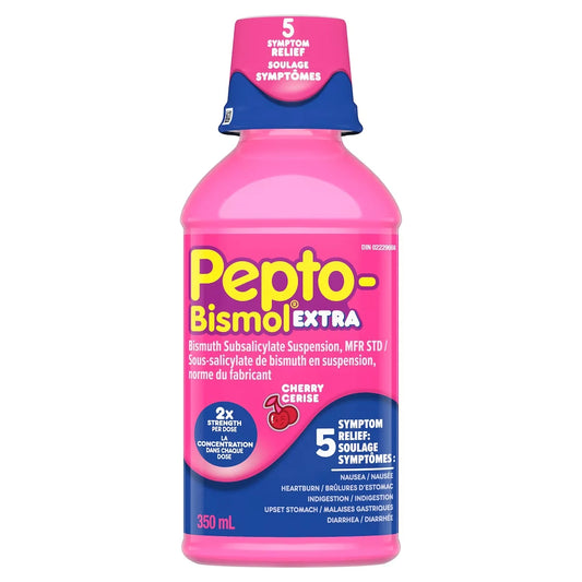 Pepto Bismol PEPTO LIQUID EXTRA STRENGTH CHERRY for Nausea, 12oz product image