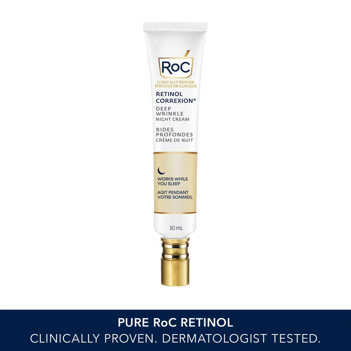 RoC Skincare Retinol Correxion Deep Wrinkle Night Cream 30 mL product image
