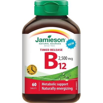Jamieson Vitamin B12 2,500 mcg front package