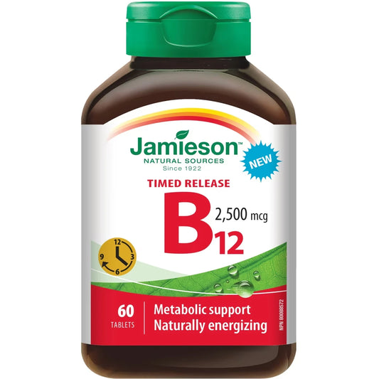 Jamieson Vitamin B12 2,500 mcg front package