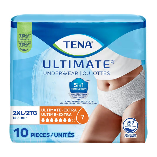 Tena Incontinence Underwear for Women, Ultimate Absorbency, XXLarge, 10 Count product image