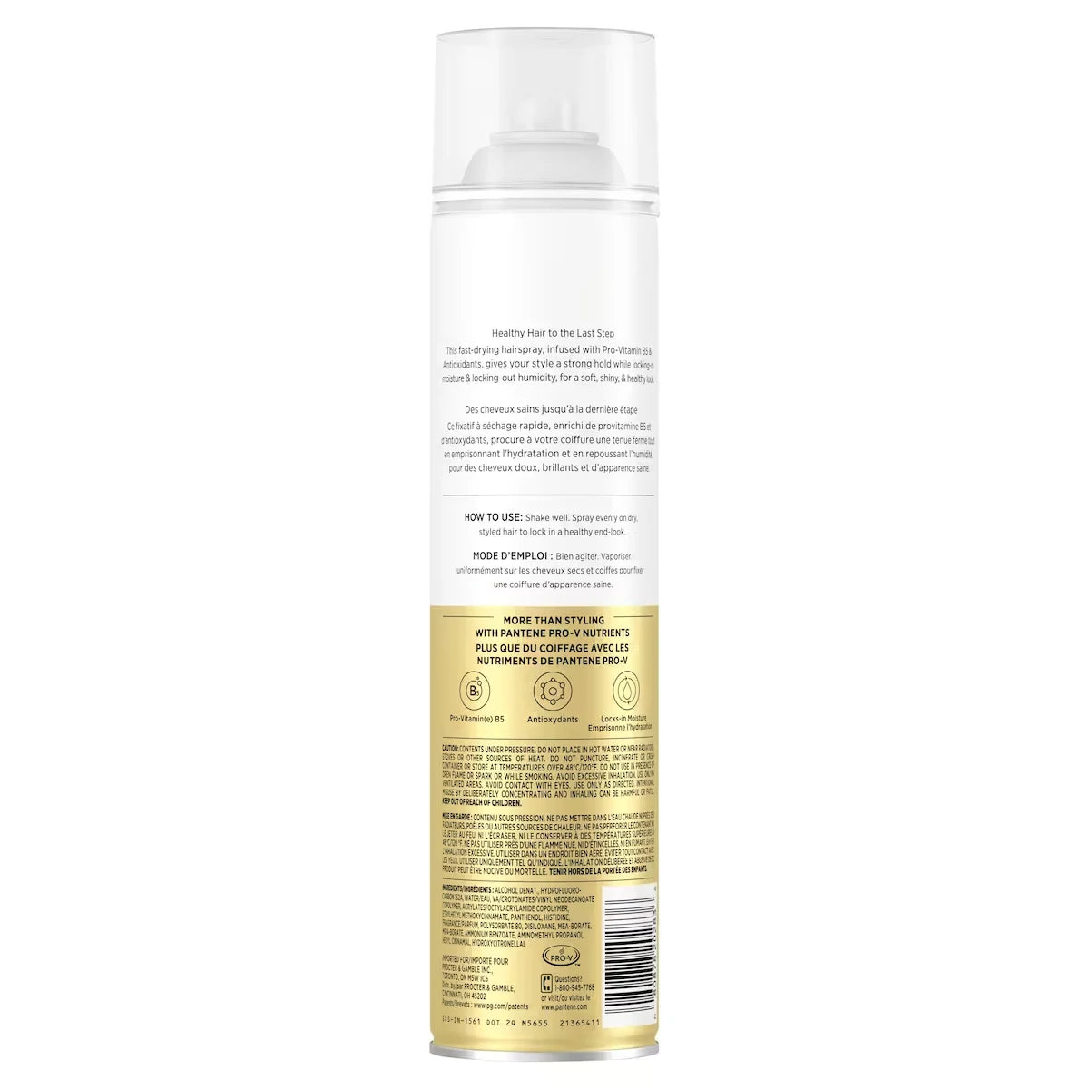 Pantene Strong Hold Hairspray, Level 4, Nutrient-Rich Formula with Pro-Vitamin B product detail
