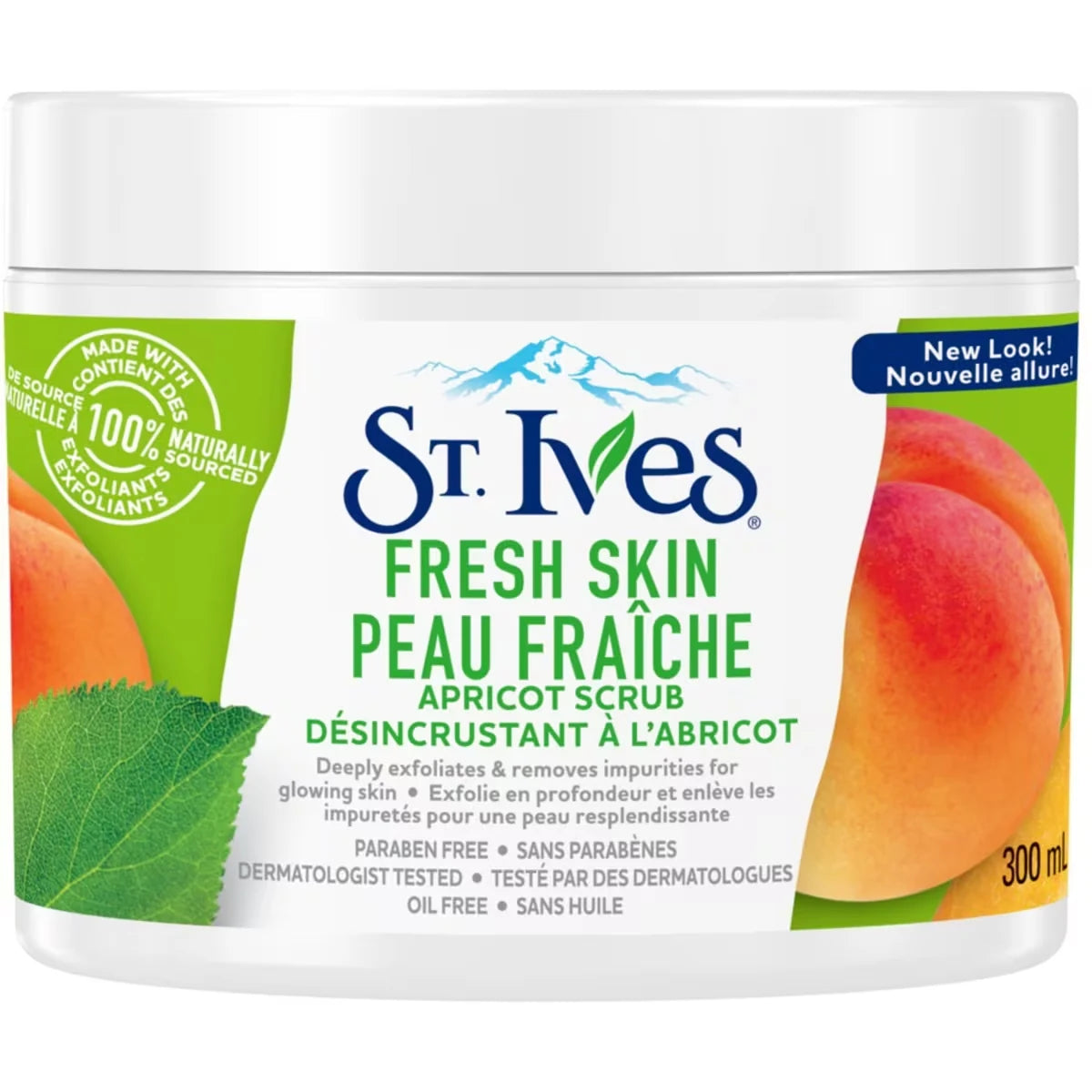 St. Ives Exfoliating Apricot Facial Scrub front package