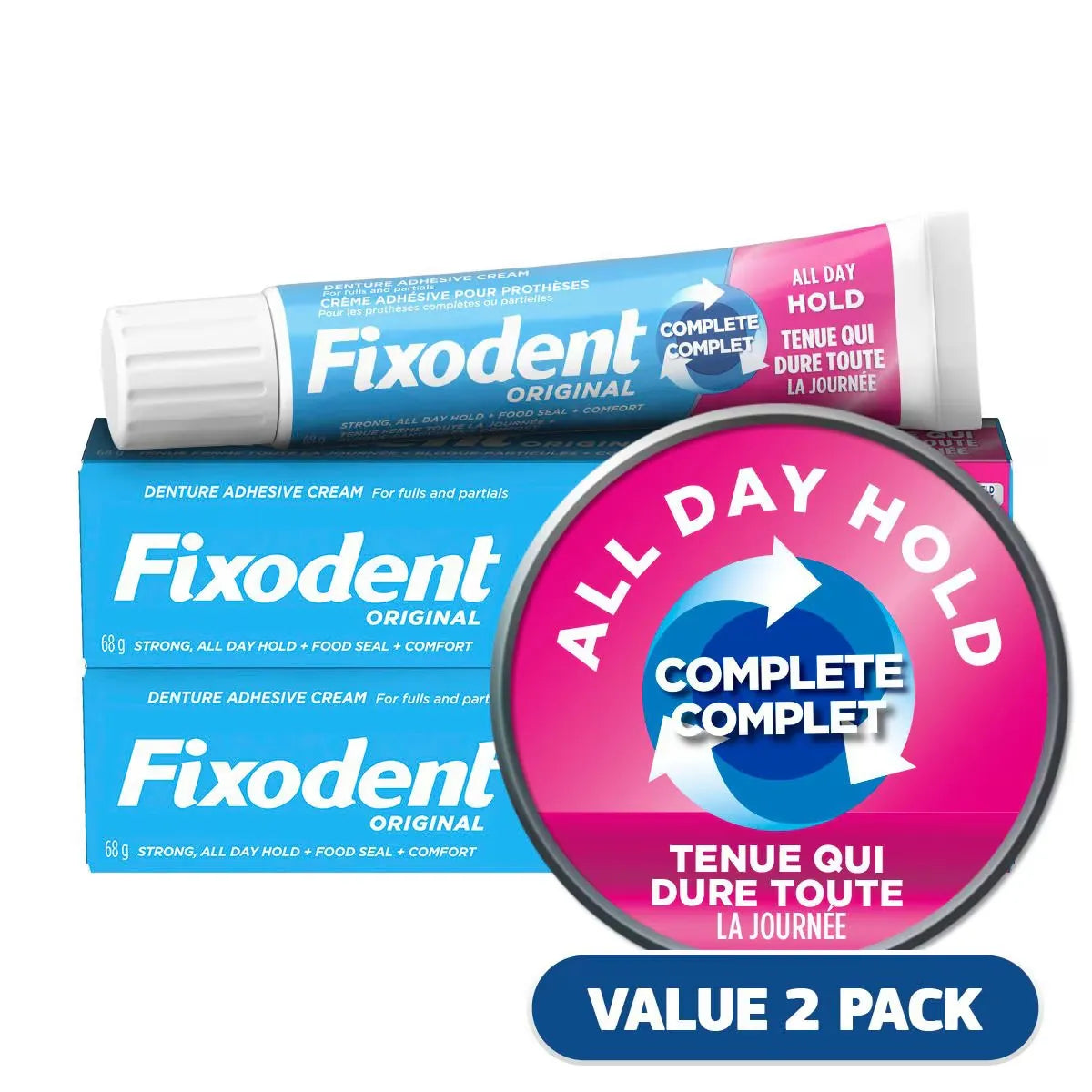 Fixodent Original Secure Denture Adhesive (Twin Pack) product image