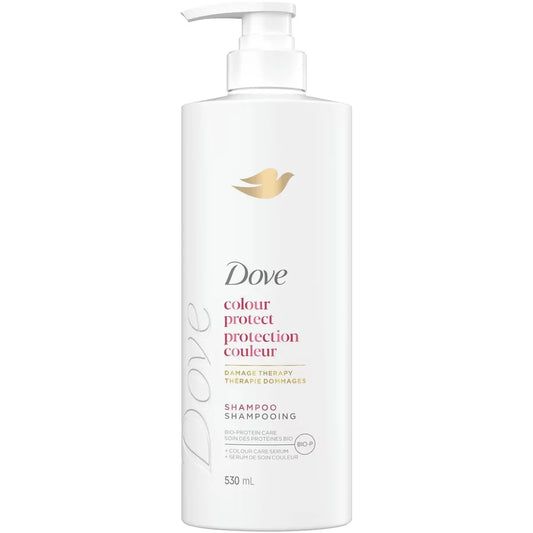 Dove Colour Protect Shampoo for Colour Treated Hair, with Liquid Bio-Protein Care, 530 ML front package