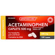Apc-Acetaminophen 100 Tablets 500 mg - Default Title - product image 1