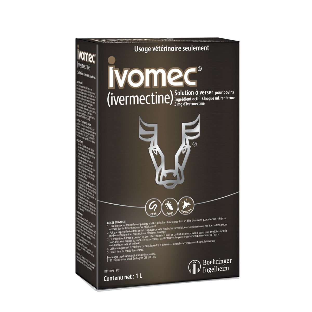 Ivomec Pour-On for Farm Animals, 5 mg/ml, 1 L - view 1