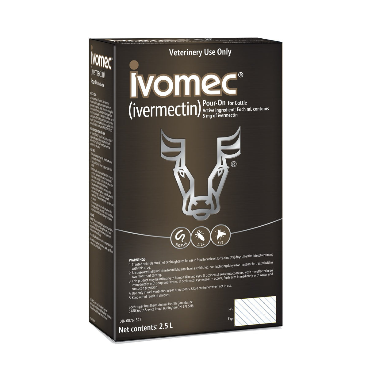 Ivomec Pour-On for Farm Animals, 5 mg/ml, 2.5 L - view 2