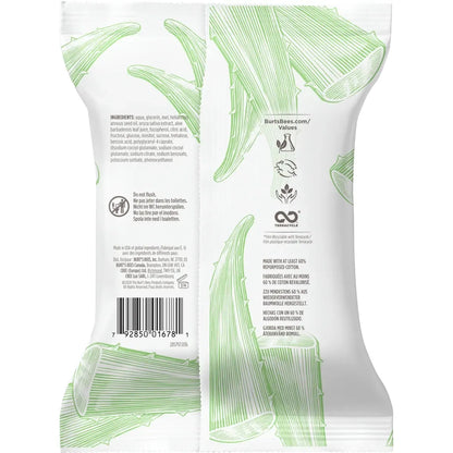 Burt's Bees Sensitive Facial Cleansing Towelettes with Cotton Extract product detail