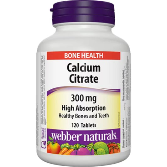 Webber Calcium Citrate High Absorption 300 mg front package