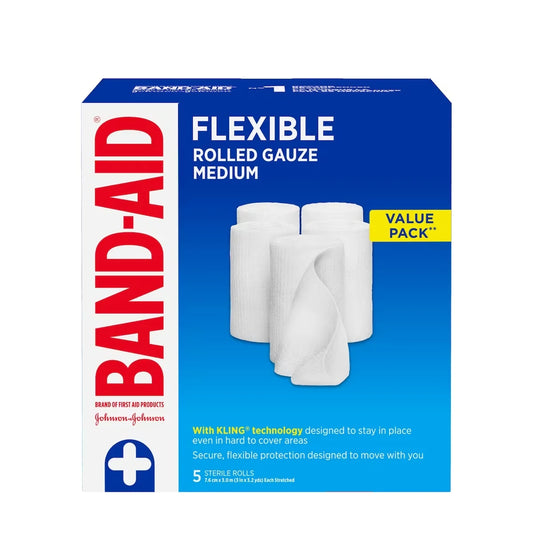 Band-Aid Rolled First Aid Gauze, 3 Inches by 2.1 Yards product image
