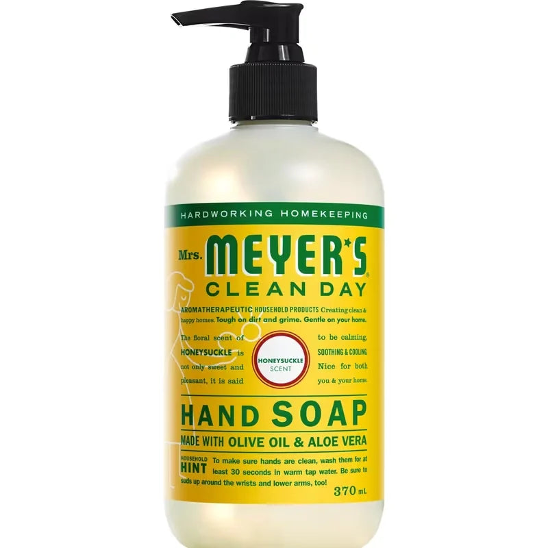 Mrs. Meyer's Liquid Hand Soap, Honeysuckle Scent front package