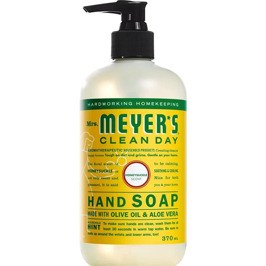 Mrs. Meyer's Liquid Hand Soap, Honeysuckle Scent front package