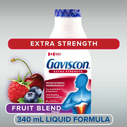 Gaviscon Extra Strength Liquid Soothing Fruit Blend product detail