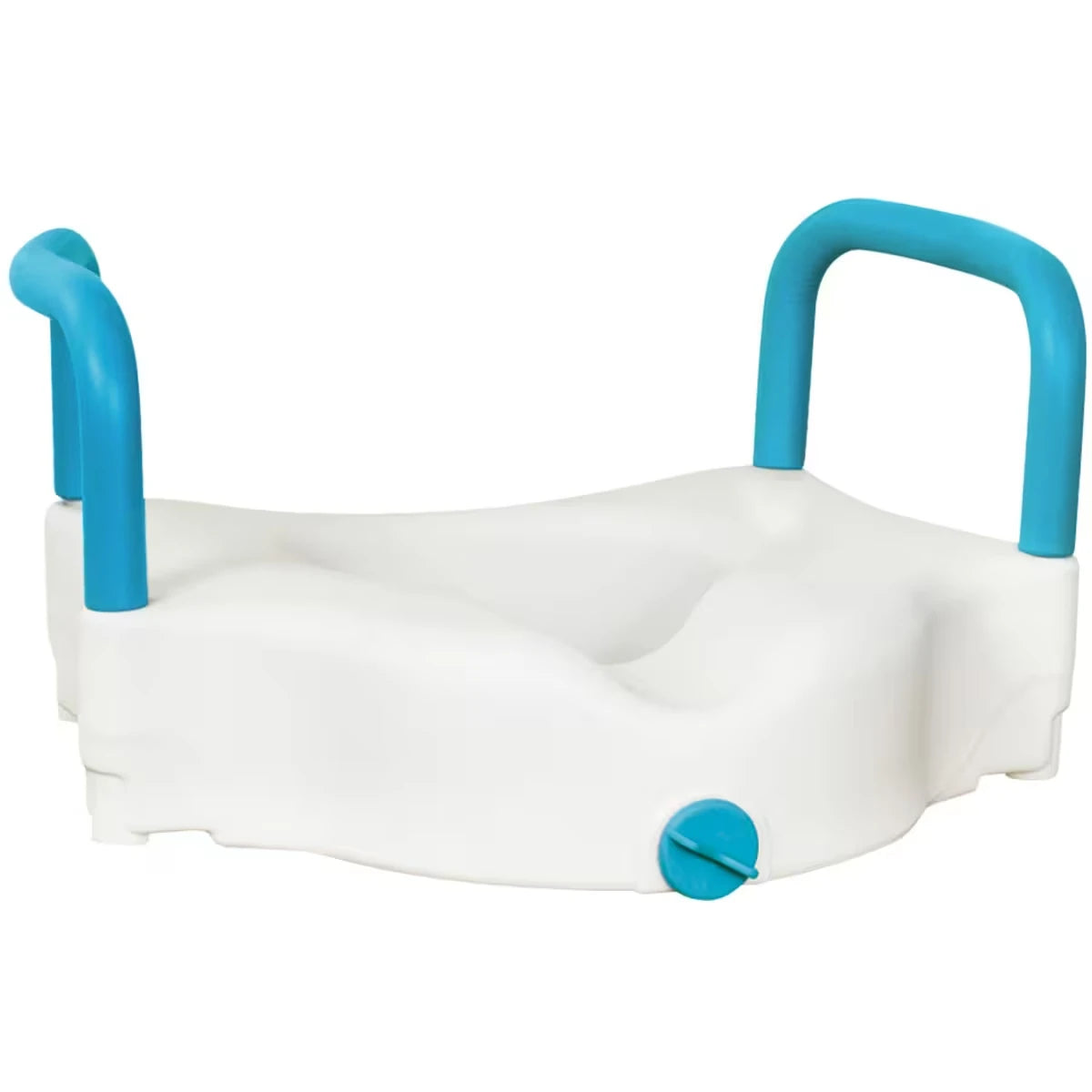 Aquasense 3-Way Raised Toilet Seat, White, 4" view 2