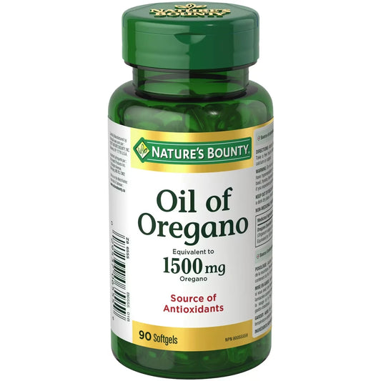 Natures Bounty Oil of Oregano Supplement front package