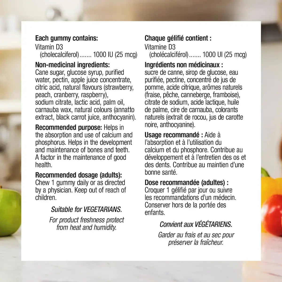 Webber Vitamin D3 1000 IU Mixed Berry · Peach product detail