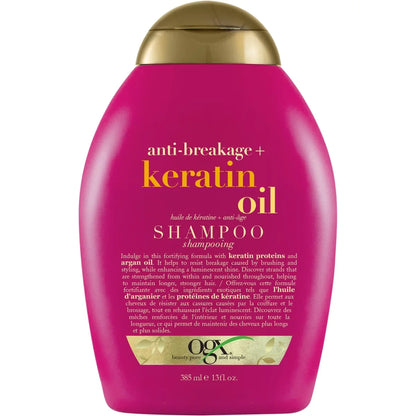 OGX Anti-Breakage + Keratin Oil Shampoo front package