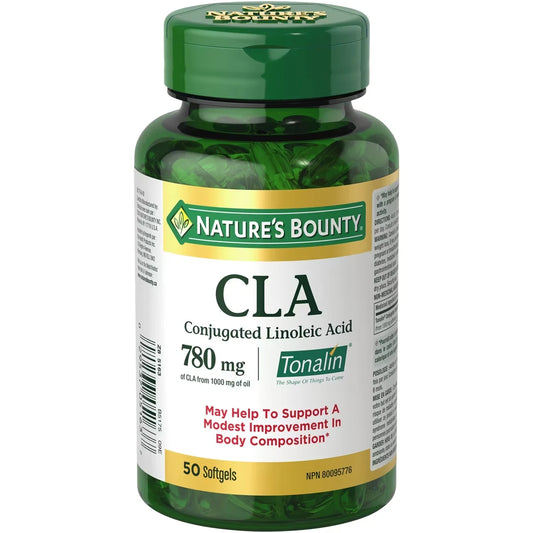 Natures Bounty CLA Softgel, May Help Support a Modest Reduction in Fat Mass, 810mg product detail