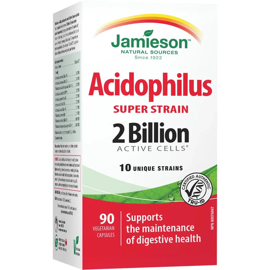Jamieson Super Strain Acidophilus - 2 Billion Active Cells front package