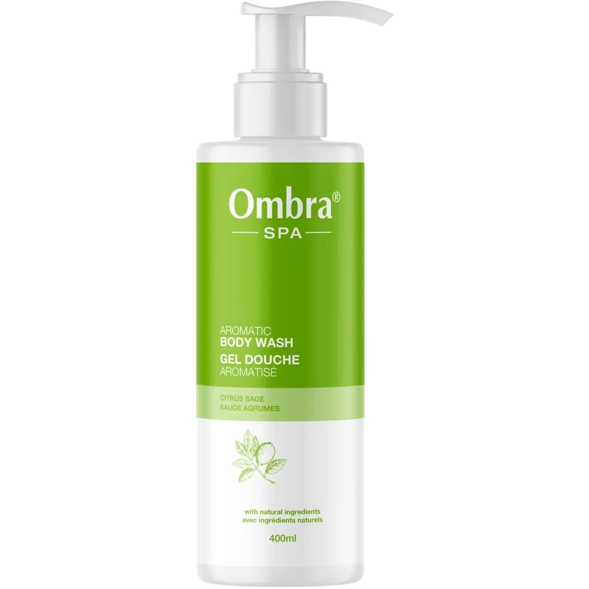 Ombra Aromatic Body Wash Citrus Sage front package