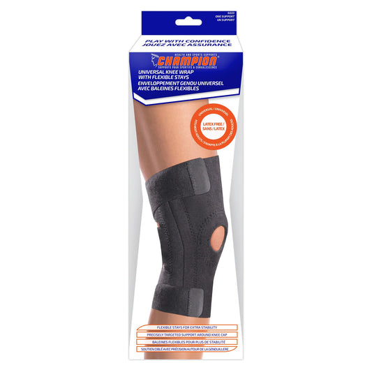 Airway Champion Universal Knee Wrap With Flexible Stays One Size 13" - 17 1/2" - Each