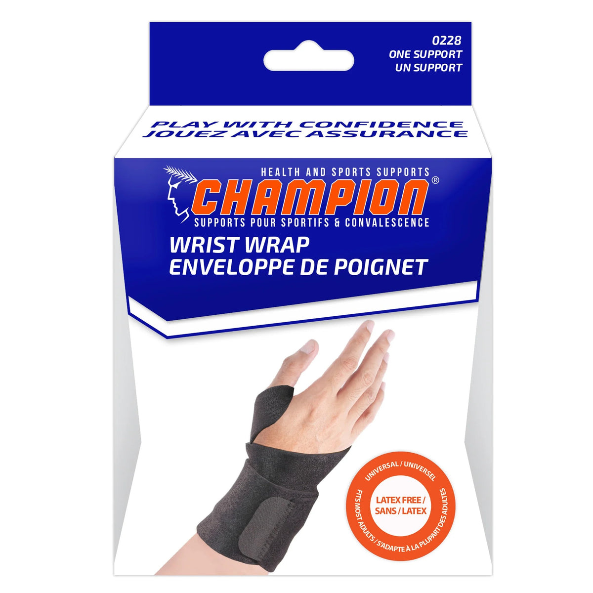 Airway Champion Wrist Wrap One Size 4 1/2" - 9 1/2" - Each