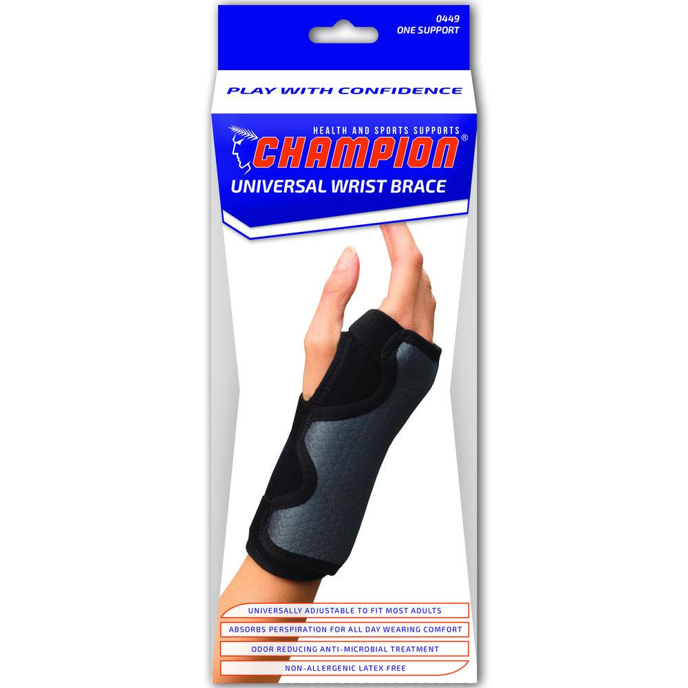 Airway Champion Universal Wrist Brace, Medium Support - Each