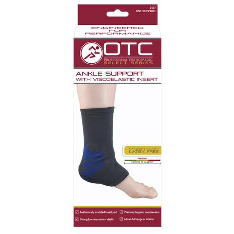 Airway Otc Ankle Support With Compression Gel Insert Sm (8 1/4 - 10 1/4") 4-Way Stretch Elastic - Each