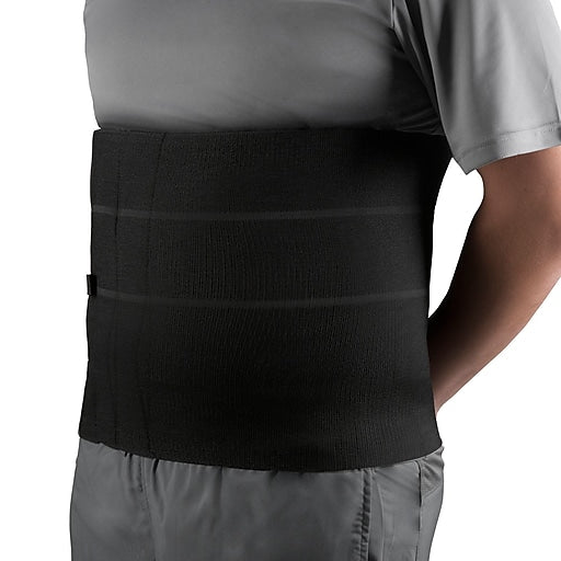 Airway Otc Maximum Heavy Duty Four Panel Abdominal Binder 12" Black, 2 x-Large (45-48") - Each