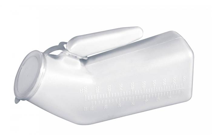 Airway Male Urinal With Cover Regular - Each