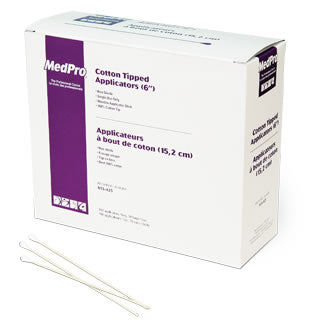 Amg Bx/10pkg (100/Pkg) Applicator Wood Cotton Tip 3in Non-Sterile
