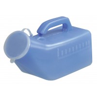 Amg Male Urinal With Cover, 1 Quart - Each