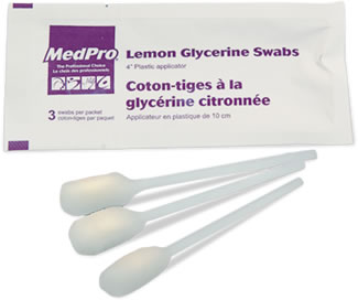 Amg (3/Pk) Lemon Glycerine Swabs - Box of 25