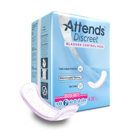 Attends 43551 - Attends Discreet Moderate Pad L-10.5" W-4.25" - 10 Bags Of 20