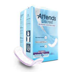 Attends 43553 - Attends Discreet Ultimate Pad L-15" W-5" - 10 Bags Of 20