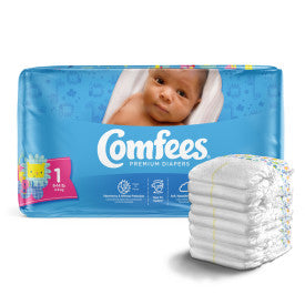 Attends 41537 - Comfees Baby Diapers - Size 1 - 4 Bags Of 50