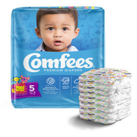 Attends 41541 - Comfees Baby Diapers - Size 5 - 4 Bags Of 27
